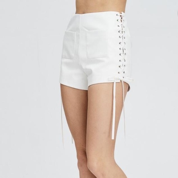 12th Tribe Pants - ✨Tie Breaker Vegan Leather Shorts✨